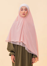 Load image into Gallery viewer, Haniya asymmetrical Khimar with lace (2 types of lace)