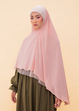 Load image into Gallery viewer, Haniya asymmetrical Khimar with lace (2 types of lace)
