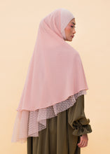 Load image into Gallery viewer, Haniya asymmetrical Khimar with lace (2 types of lace)