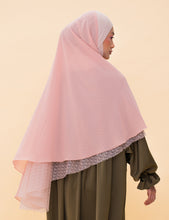 Load image into Gallery viewer, Haniya asymmetrical Khimar with lace (2 types of lace)