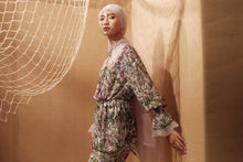 Load image into Gallery viewer, ASTRENTIA high neck lace nude floral Kurong