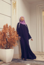 Load image into Gallery viewer, ELENA purple with lace Jubah
