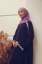Load image into Gallery viewer, ELENA purple with lace Jubah