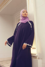 Load image into Gallery viewer, ELENA purple with lace Jubah