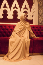 Load image into Gallery viewer, HADIYA one piece prayer dress in earthen cream