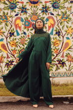 Load image into Gallery viewer, LAYLA green Abaya with lace