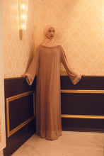Load image into Gallery viewer, LEYA mauve with soft pink lace Jubah
