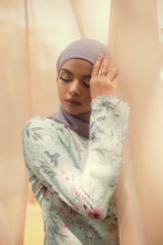 Load image into Gallery viewer, NAEELA calm blue floral Kurong