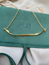 Load image into Gallery viewer, Curvy necklace in gold plated sterling silver and brass