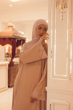 Load image into Gallery viewer, THANA nude with soft pink lace Jubah