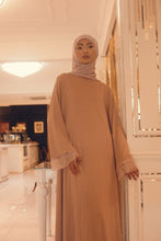 Load image into Gallery viewer, THANA nude with soft pink lace Jubah