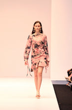 Load image into Gallery viewer, PKS 1161- ASYMMETRICAL PRINTED SHORT DRESS
