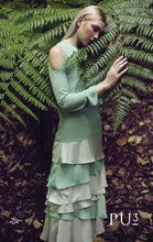 Load image into Gallery viewer, PKS 1156 - DUSTY GREEN LAYERED DRESS
