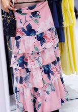 Load image into Gallery viewer, PKS 1171 (A) - PRINTED LAYERED SKIRT
