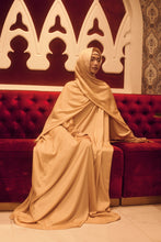 Load image into Gallery viewer, HADIYA one piece prayer dress in earthen cream
