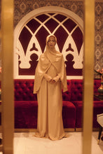 Load image into Gallery viewer, HADIYA one piece prayer dress in earthen cream
