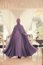 Load image into Gallery viewer, MITHA lilac flare dress with lace
