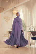 Load image into Gallery viewer, MITHA lilac flare dress with lace
